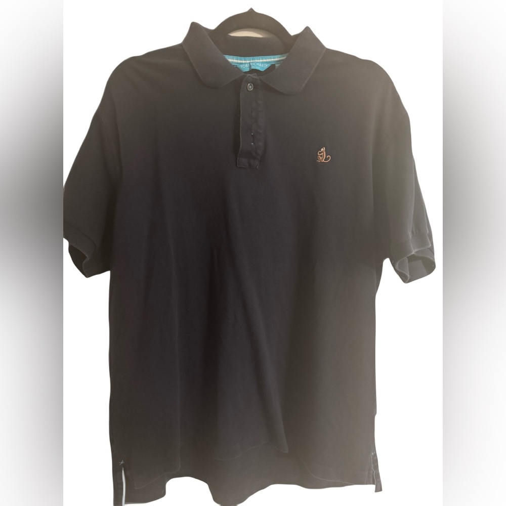 Men's Tori Richard Navy Polo Shirt